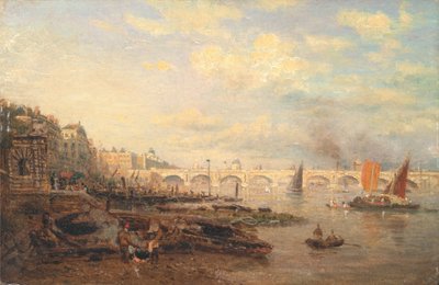 Die Themse und die Waterloo Bridge vom Somerset House von Frederick Nash